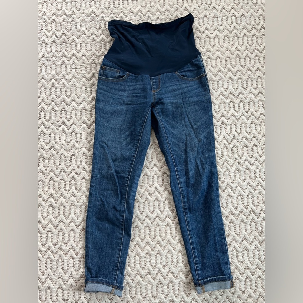 Blue maternity jeans